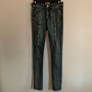 Skinny ripped jeans size 0-1
